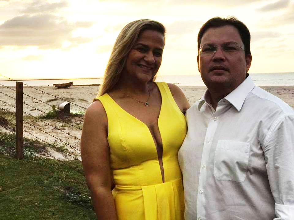 Psicóloga Emanuela e Ney Ferraz, apadrinhados de Ciro Nogueira